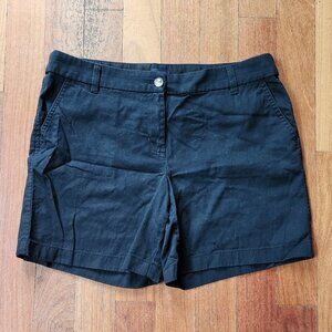 J.Crew Black Cotton Shorts Size 12